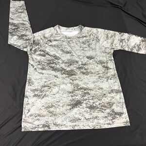 Columbia PFG Mens Green Fishing Polyester Long Sleeve T-Shirt XL